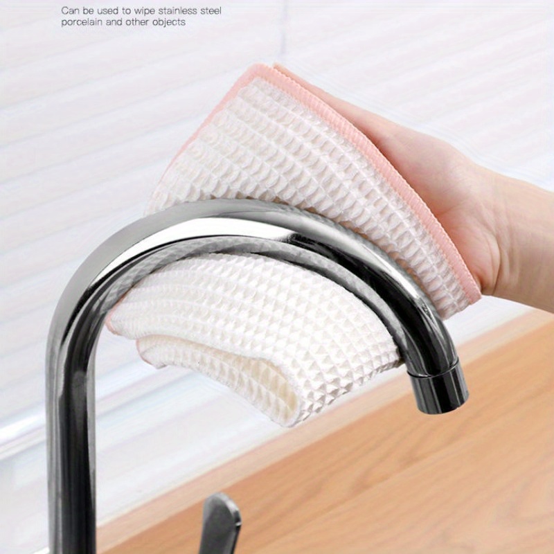 Simple Hanging Honeycomb Washcloth Household Dish Towels - Temu