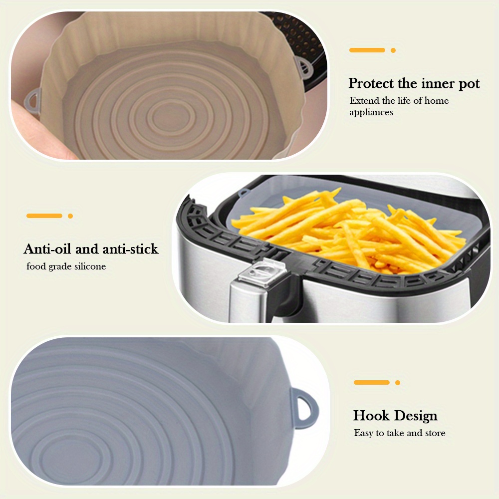 Silicone Air Fryer Liner, Air Fryer Liners Mat With Holes, Reusable Baking  Sheets, Oven Accessories, Baking Tools, Kitchen Gadgets, Kitchen  Accessories, Home Kitchen Items - Temu