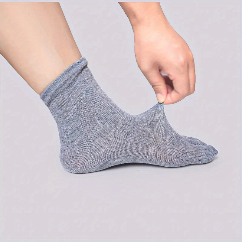 Men's Split Toe Tabi Socks Low Cut Five toe Novelty Anti - Temu