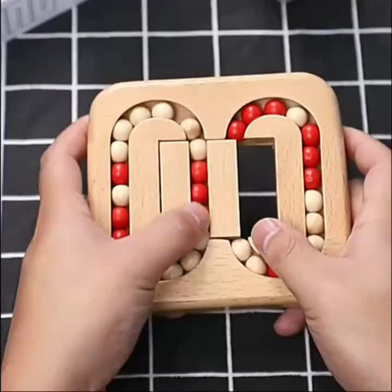 Brain Teaser Puzzle Wooden Threading Rope Loop Puzzle Luban Lock Brain  Teaser Game Adult Kids Toy Puzzles for Adults (4)