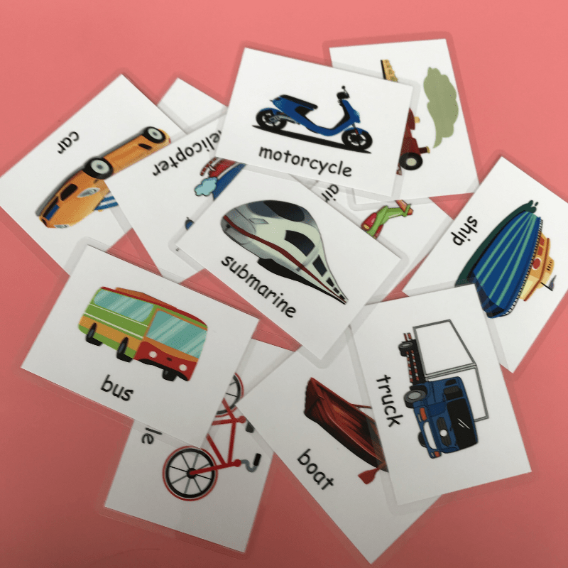Waterproof Plastic Flash Cards for English Learning