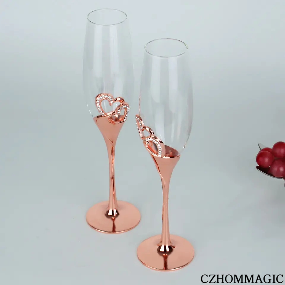Brass Wine Glasses, Goblet, Champagne Flutes, Diwali, Wedding Anniversary  Gift for Couple Marriage, Corporate Clients Set of 4 Saucer Design. – the  best products in the Joom Geek online store