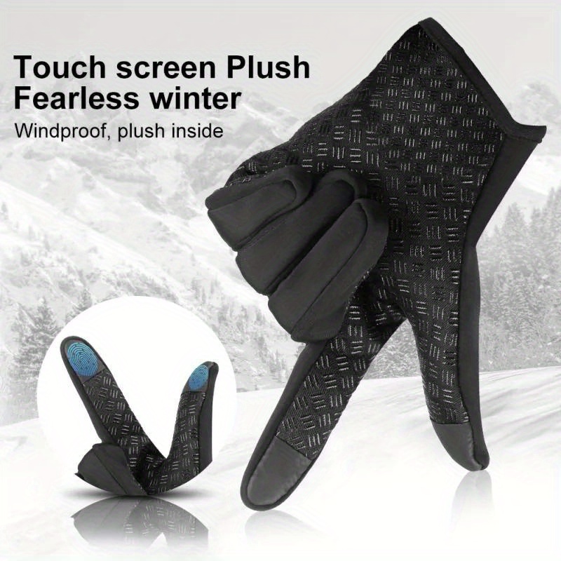 Touch Screen Winter Gloves Warm Fleece Driving Waterproof Outdoor Ski