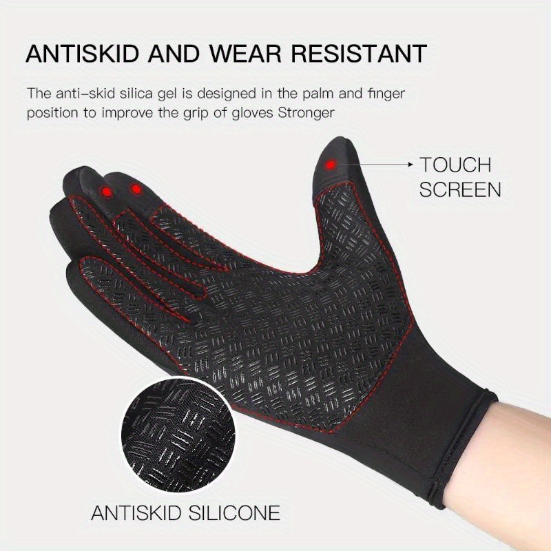 Touch Screen Winter Gloves Warm Fleece Driving Waterproof Outdoor Ski