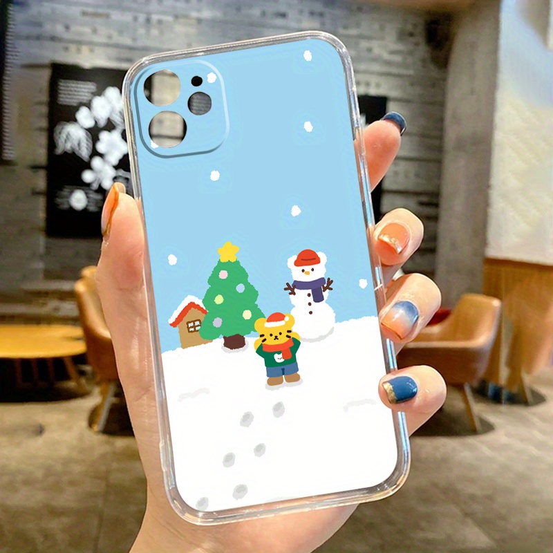 Merry Christmas Graphic Print Phone Case For IPhone  7/8/SE2/SE3/X/XS/XR/11/12/13/14/15 Pro Max
