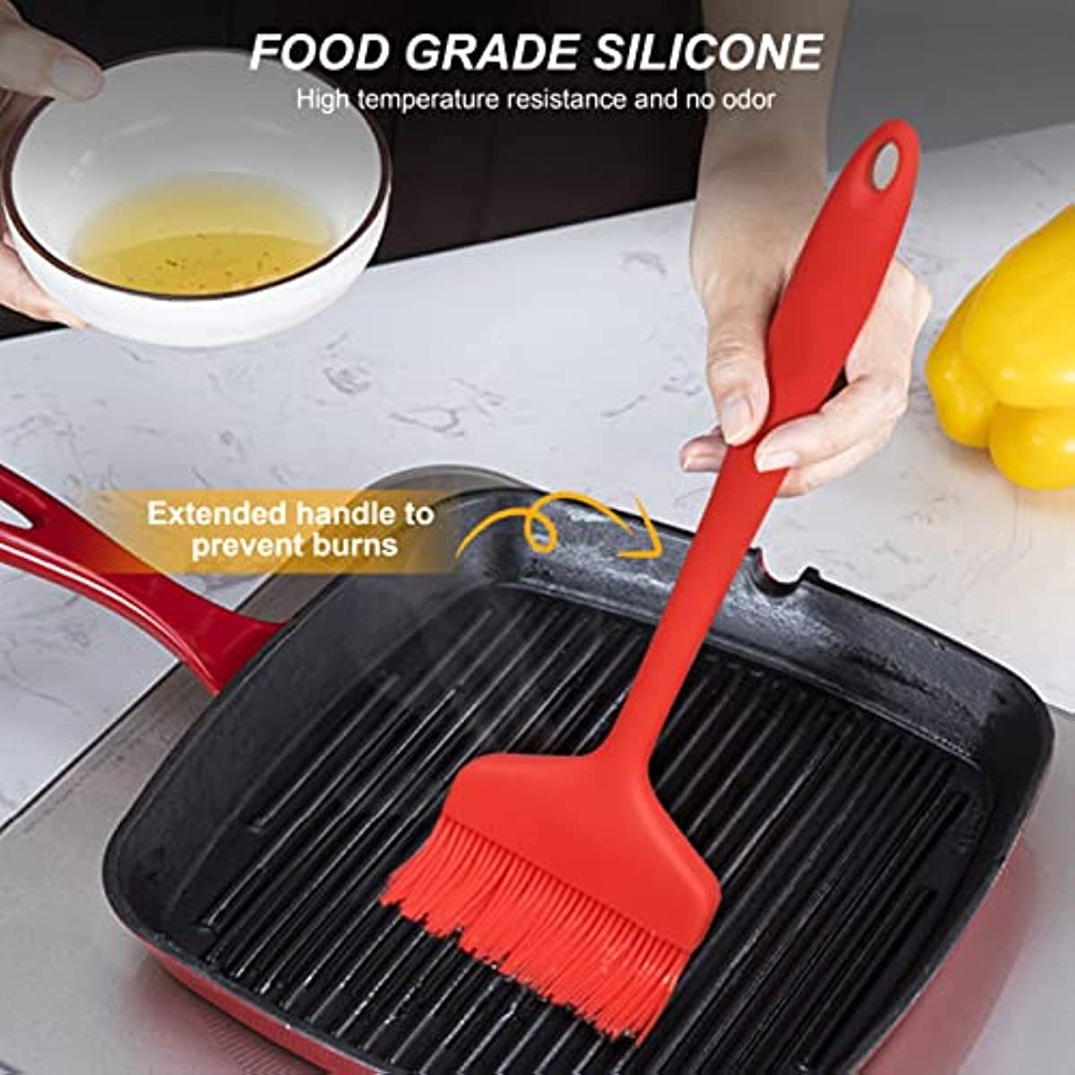 1PC Silicone Baking Tray Pastry Butter Brush Barbecue Brush DIY Kitchen  Outdoor BBQ Baking Cooking Tool Kitchen Accessories