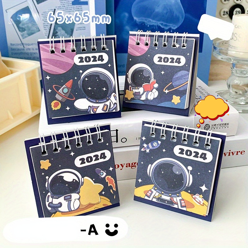 Cartoon Mini Calendar 2024 New Simple Self Disciplined Mini - Temu