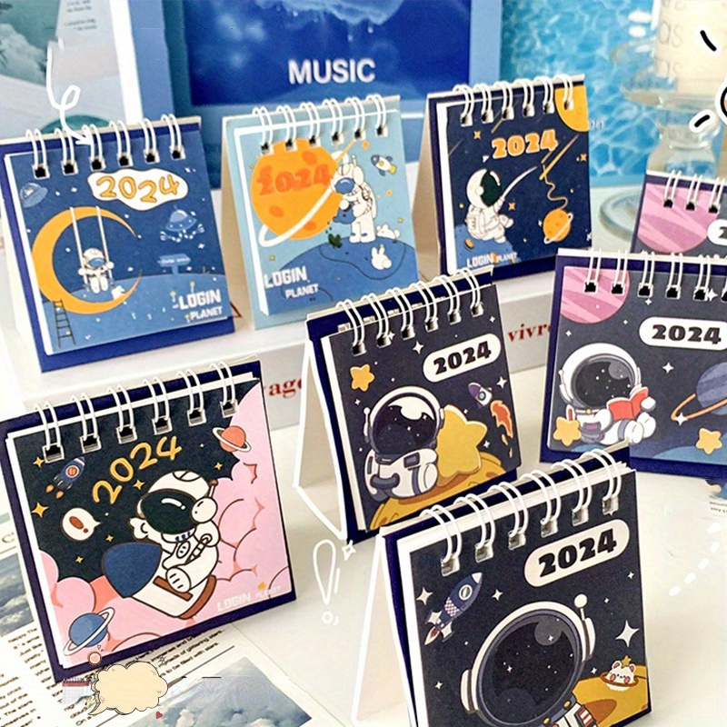 Cartoon Mini Calendar 2024 New Simple Self Disciplined Mini - Temu
