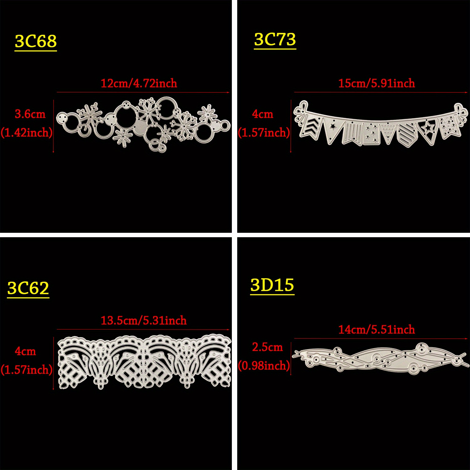 Lace Edge Metal Cutting Dies for Scrapbooking Album Making