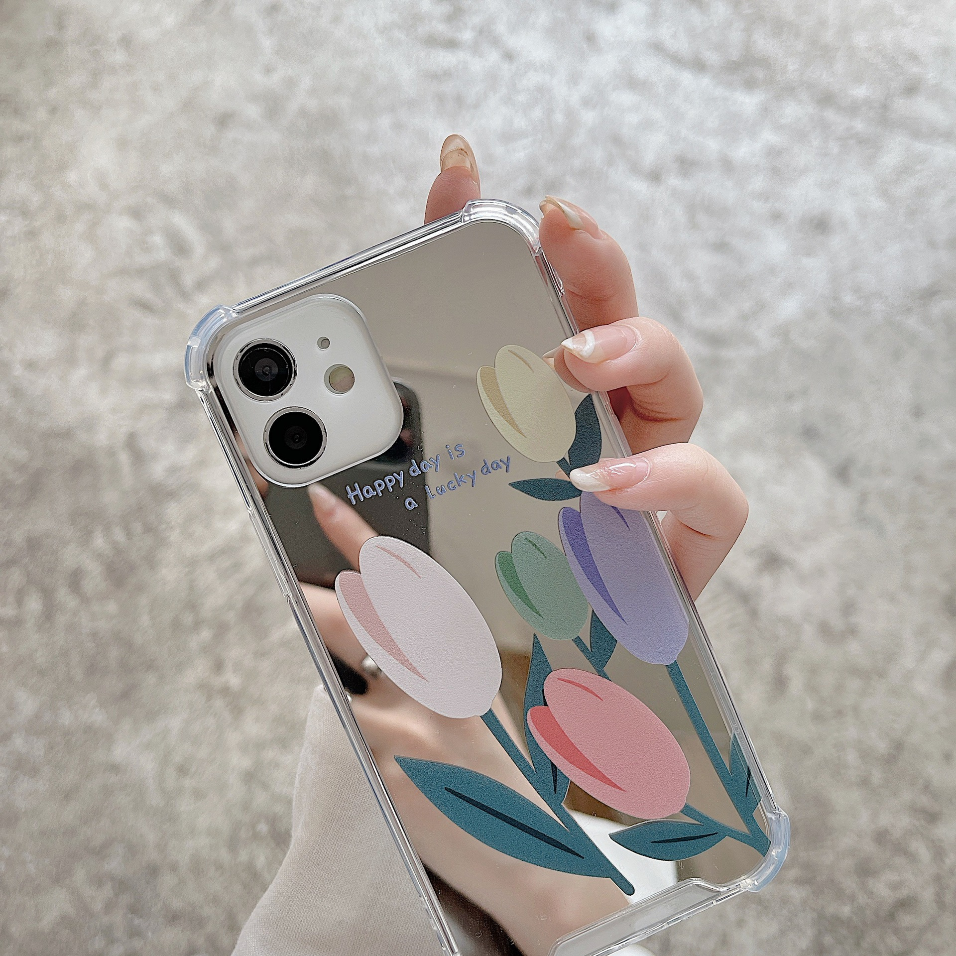 Phone Case Hollowed Art Mirror Case Iphone 15 5 Pro 15 Pro - Temu