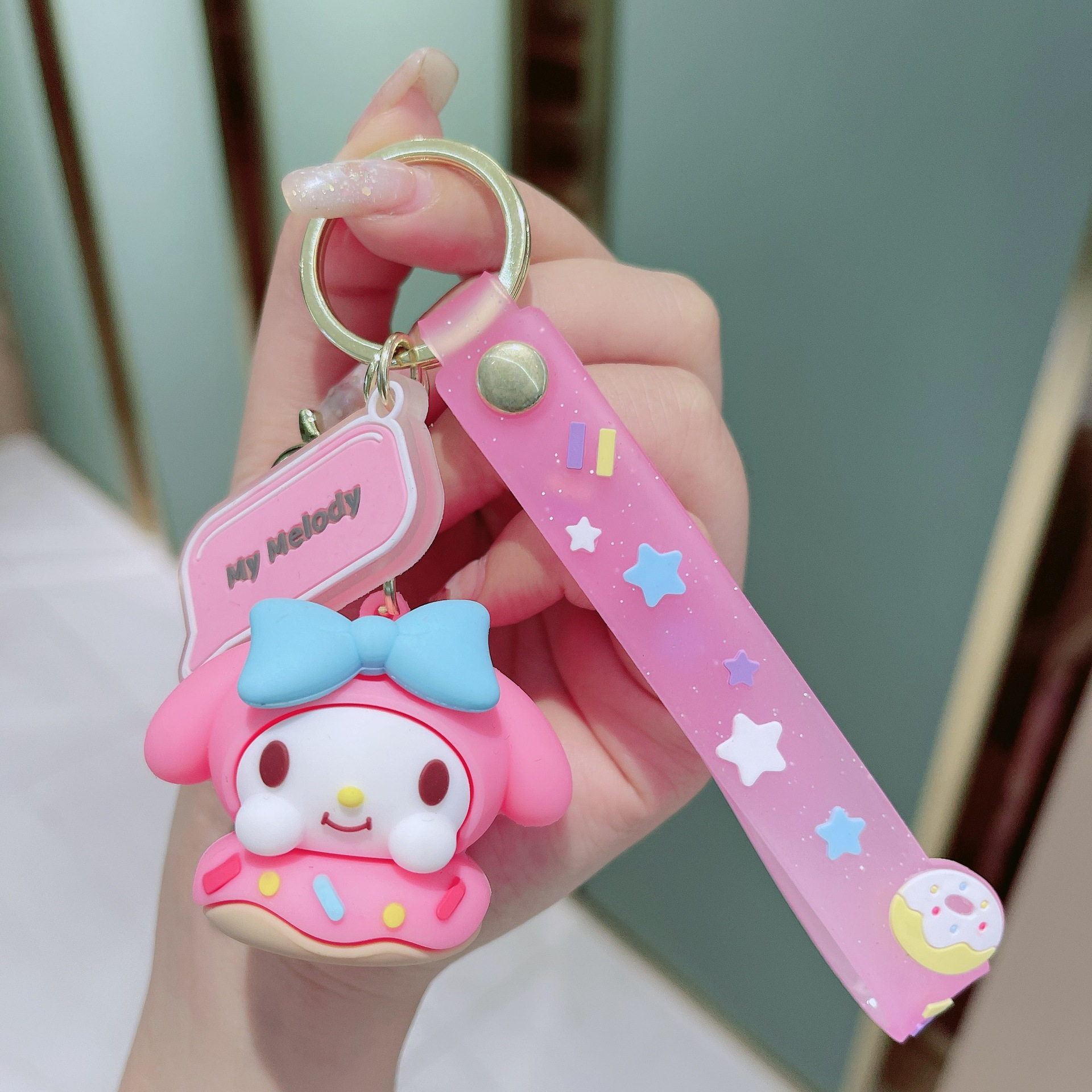 Cute Hello Kitty Y2k Kurumi Meiru Teddy Car Keychain - Temu