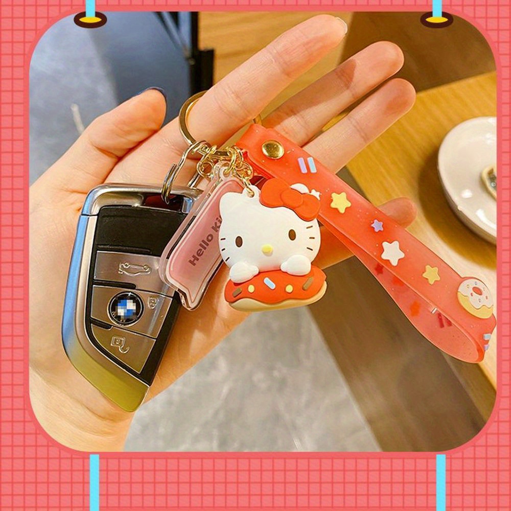 Hello Kitty Kuromi Keychain Cartoon Y2k Cute Backpack - Temu