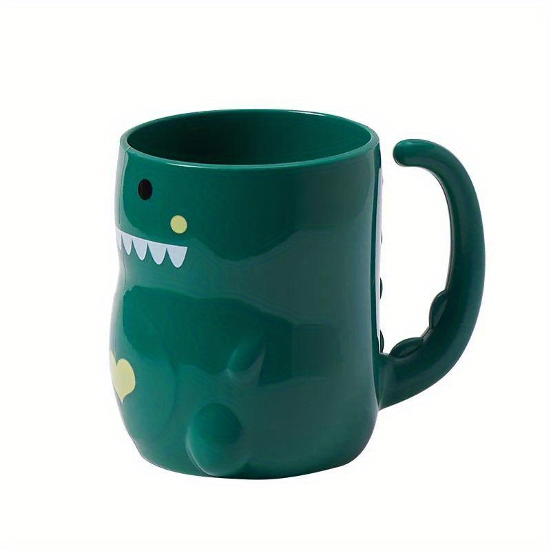 Teal Green Ceramic Dinosaur Cartoon Drinking Mug with Handle