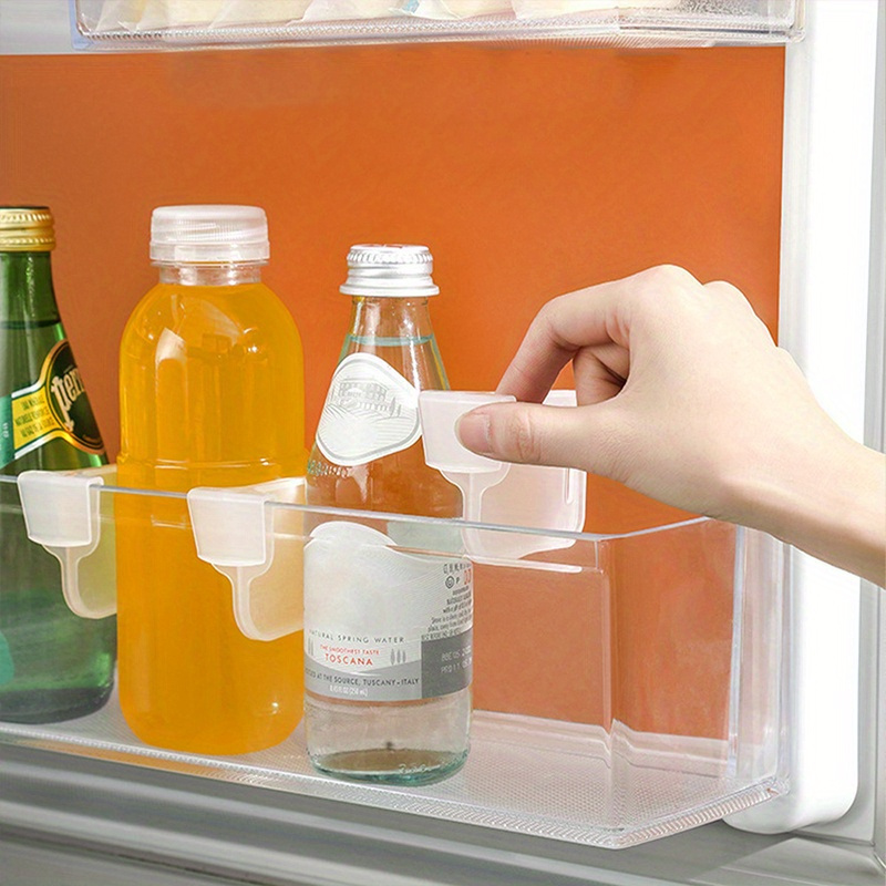 1pc Kühlschrankteiler, Kühlschranktürregal, ausziehbarer  Kühlschranktrenner, Lebensmittelorganisator, Kühlschrankzubehör für  Kühlschrankaufbewahrung