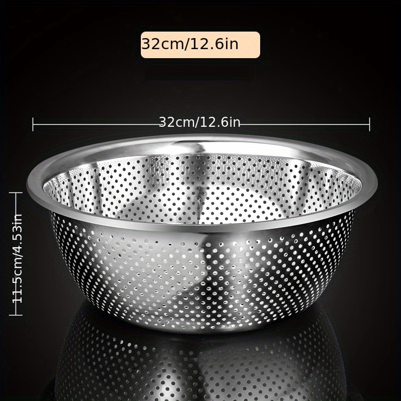 Stainless Steel Soup Juice Strainer For Kitchen Use Soup Strainer Big Size-  32cm