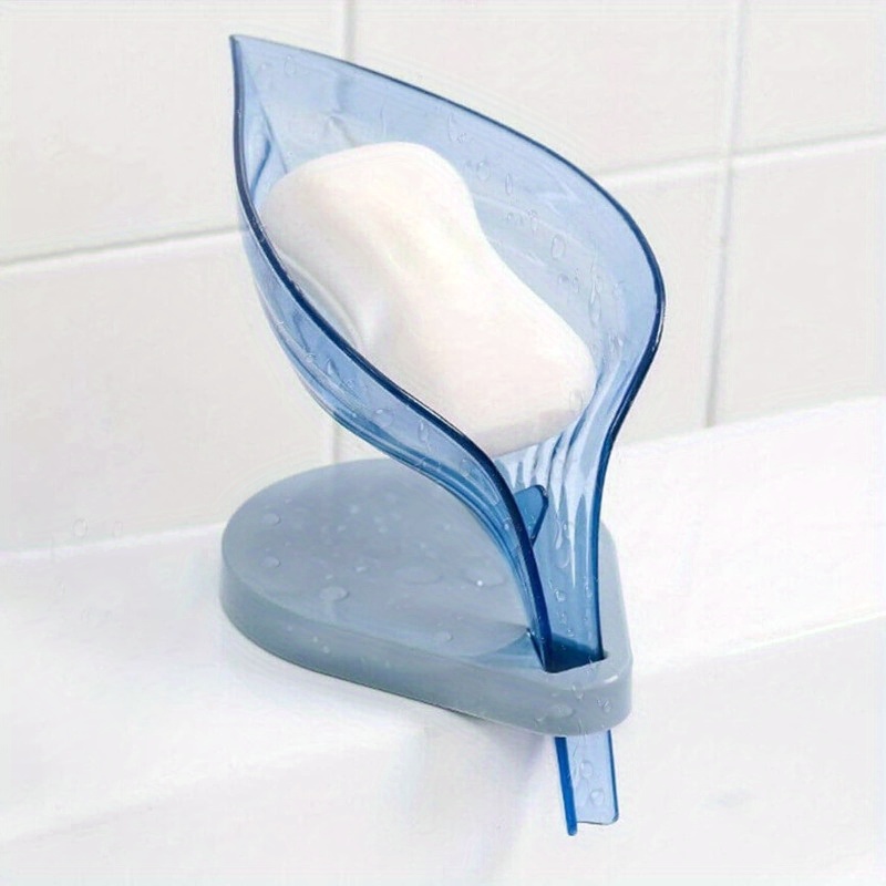 Leaf Shape Soap Holder Self Draining Soap Dish Holder With - Temu