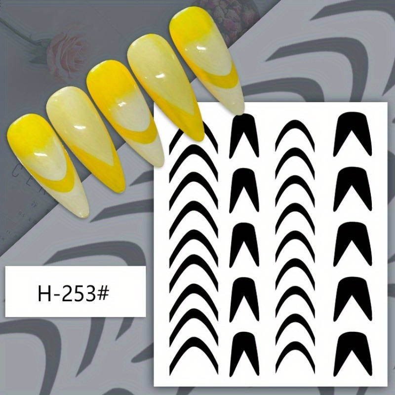 Vezocim 6 Sheets Airbrush Stencils Nail Stickers Butterfly Flower Moon Star  Heart Cross French Nail Decals Printing Template Stencil Tool DIY Nail