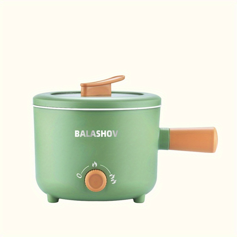 1pc 1.8l Plug-in Electric Steaming Cooking Pot With Non-stick Inner Pot &  Steamer, Suitable For Noodle, Breakfast, Supper, Instant Noodle, Steam &  Fry & Boil & Fry & Steam