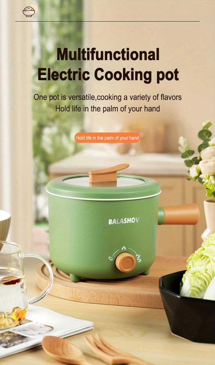 Electric Pot With Steamer Rack Non stick Pan Portable Non - Temu