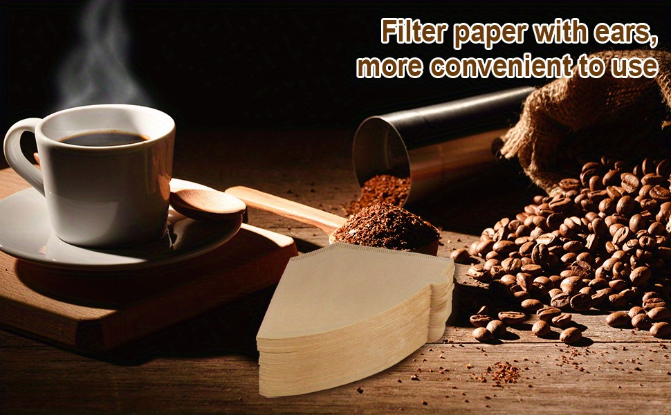 Disposable Coffee Paper Filters for Ninja Dual Brew Coffee Maker, 100 Pcs  #4 Con