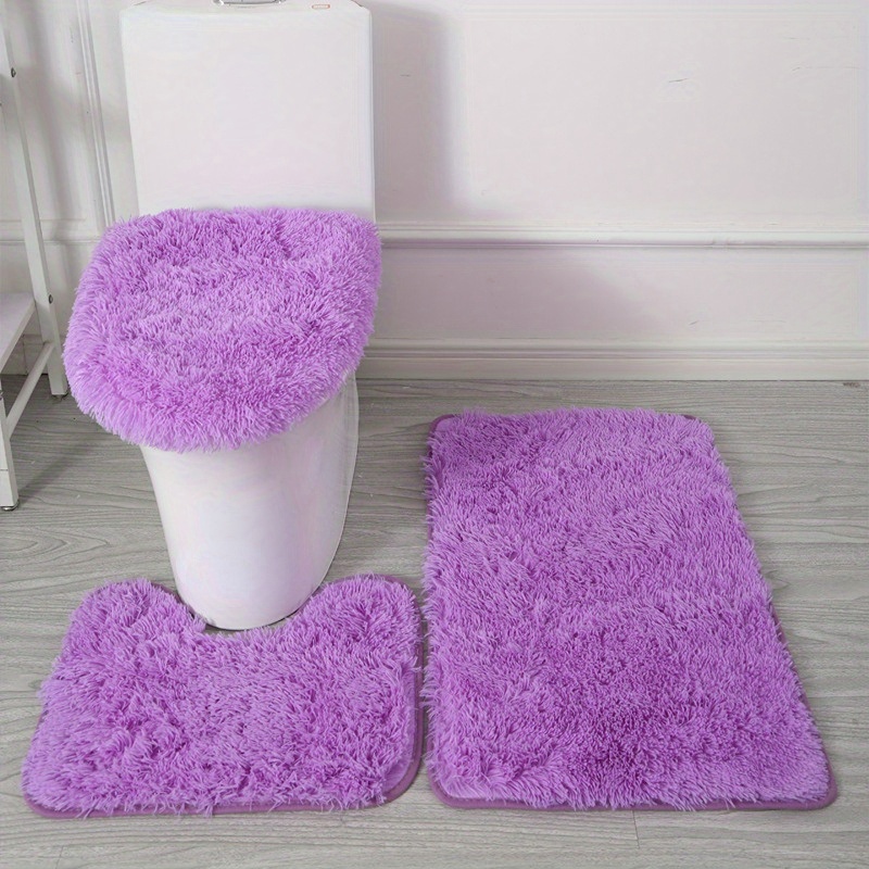 Soft and Absorbent Lilac Bathroom Rug