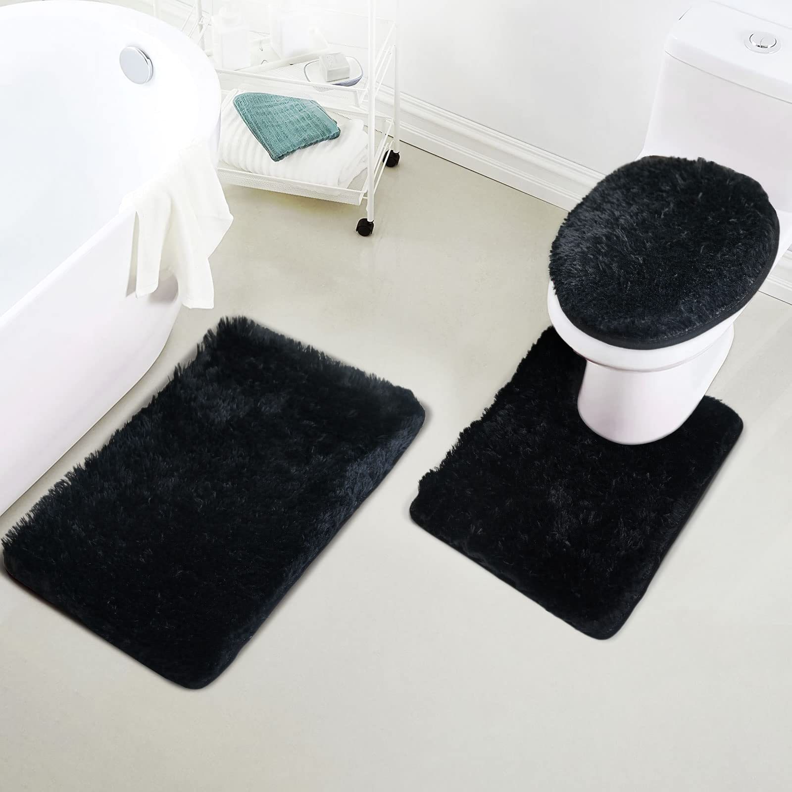 Montgomery 3 Piece Water Absorbent Bath Rug Contour Rug Lid Cover