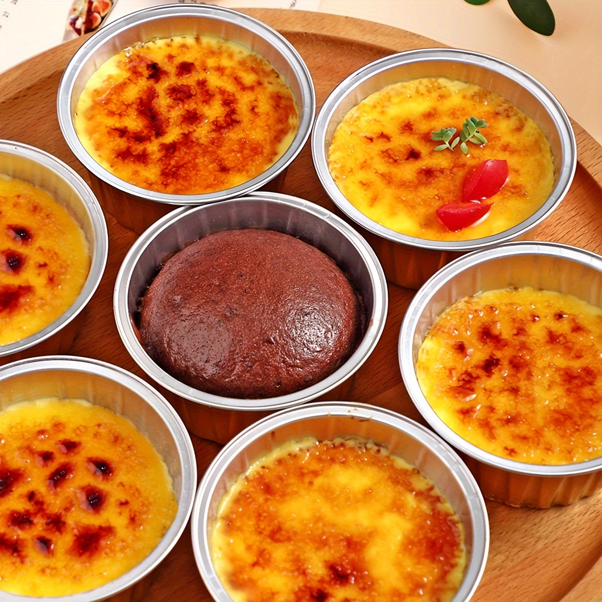 Small Aluminum Foil Baking Pans Egg Tart Molds Pudding - Temu