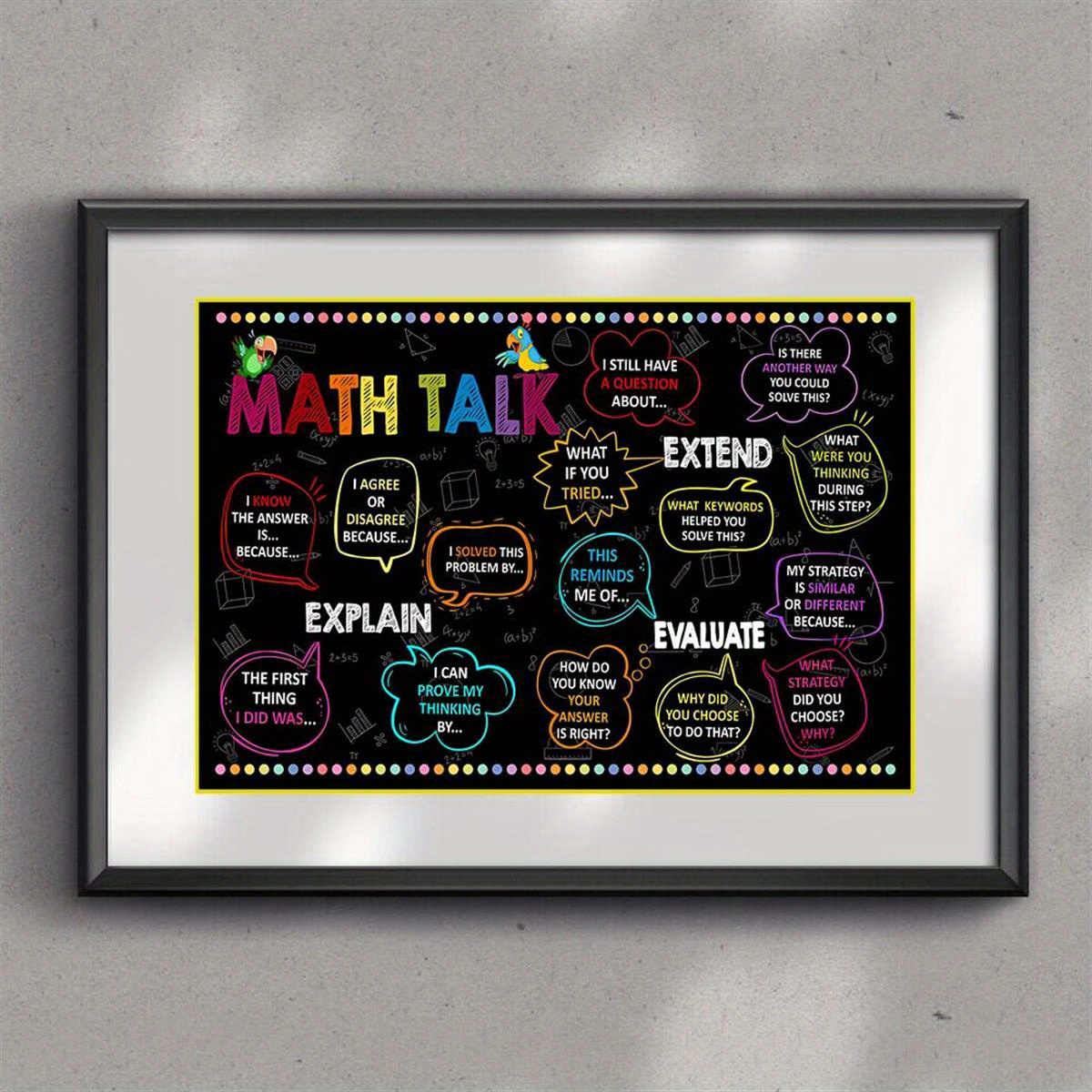 Poster table de multiplication - Affiche avec cadre éducatif Dimension  posters Affiche seule 30x43cm