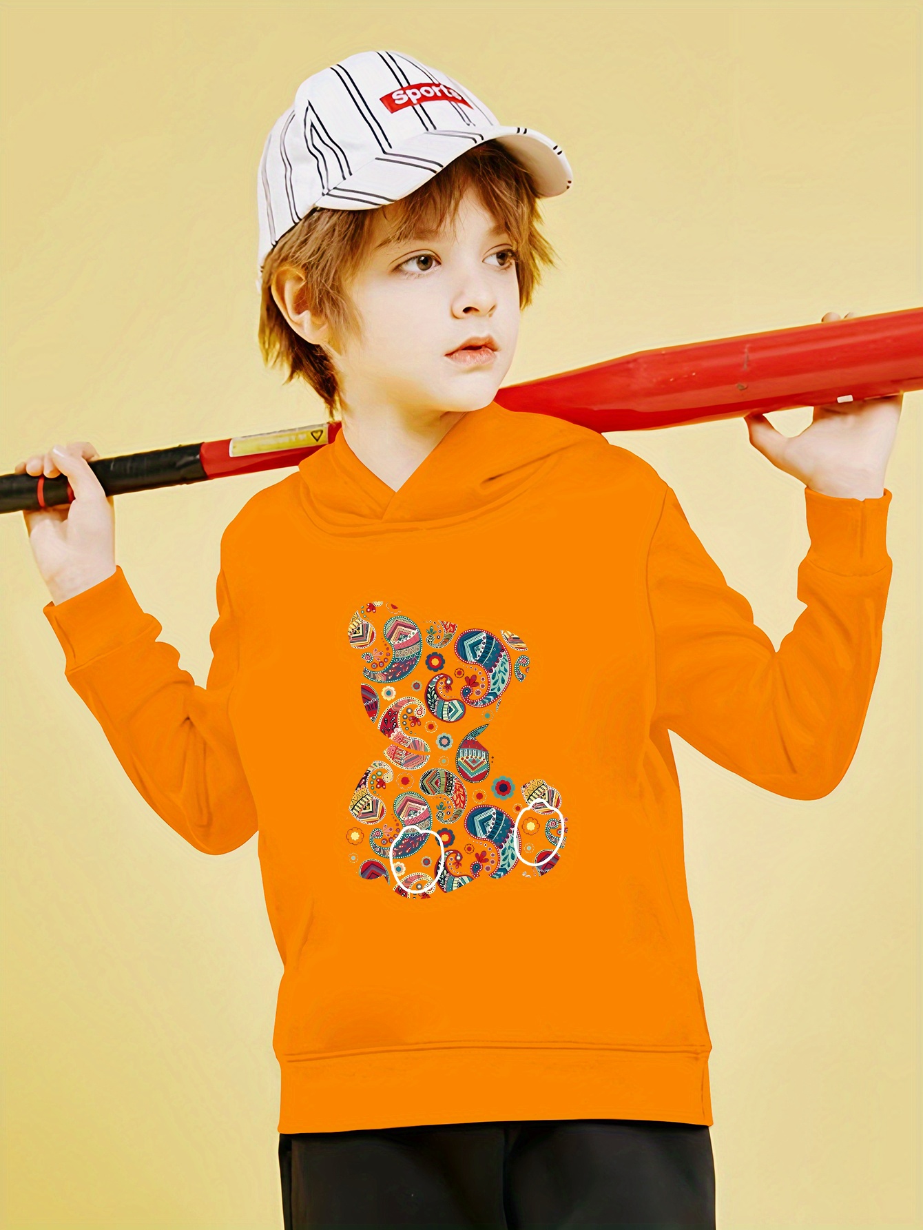 Sudadera con capucha para niño y adolescente, jersey de manga