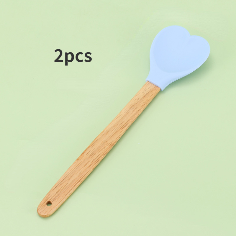 Heart Shaped Silicone Spatula - Perfect For Baking, Stirring, And Pastry -  Bamboo Handle - Ideal Kitchen Gift For Housewarming, Mother's Day, Wedding,  And Engagement - Temu