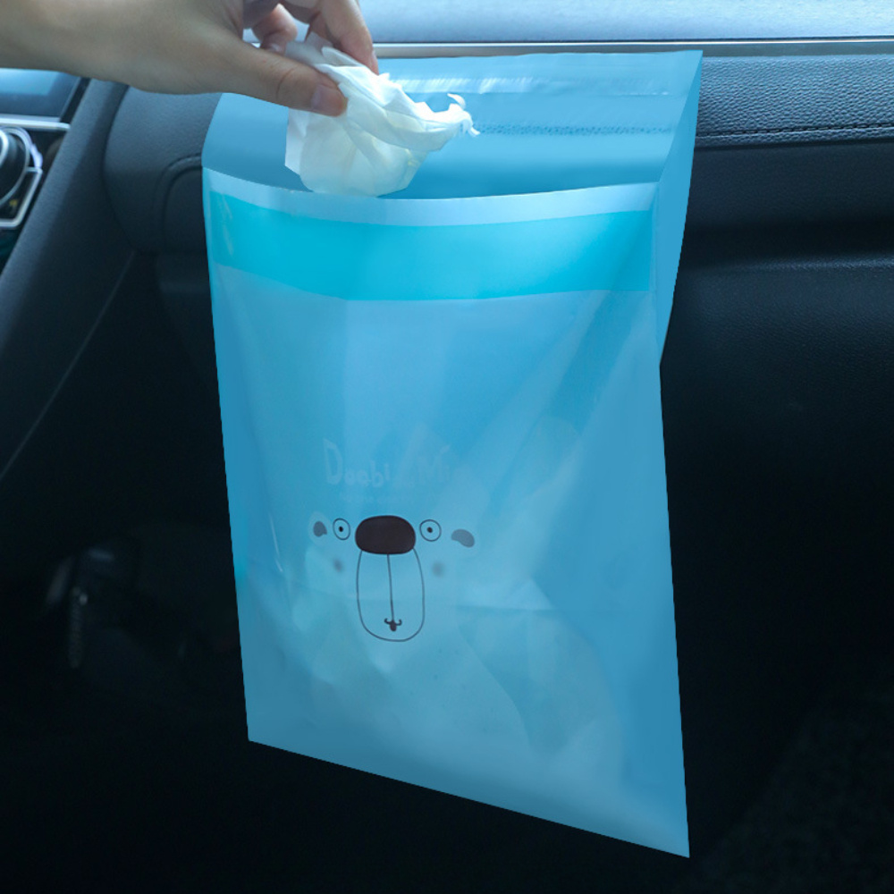 20pcs/Roll 34x45cm Mini Vest Type Disposable Trash Bags For Car