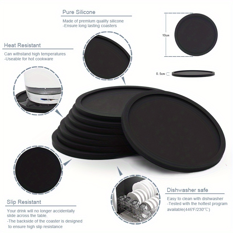 Round Table Protector Heat Resistant Felt Anti Slip Premium