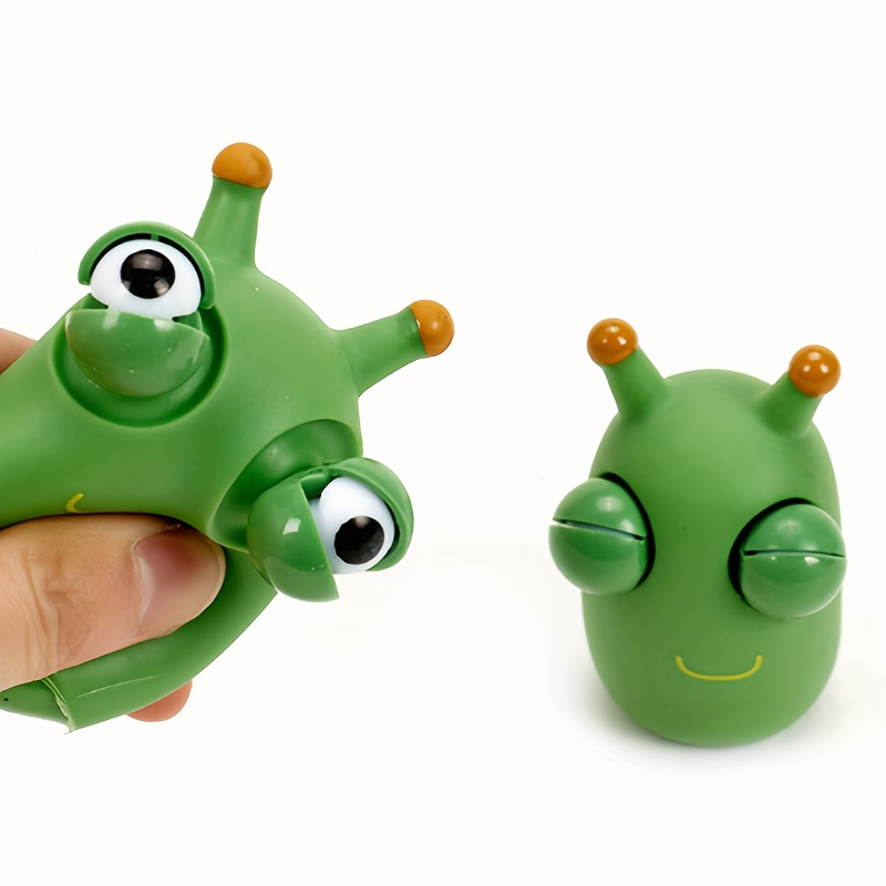 Jouets à Presser pour Enfants sensoriels Jouet de pincement de ver d' drôle  Jouets sensoriels de ver rebondissant Vert, Animal Squishy pour Enfants