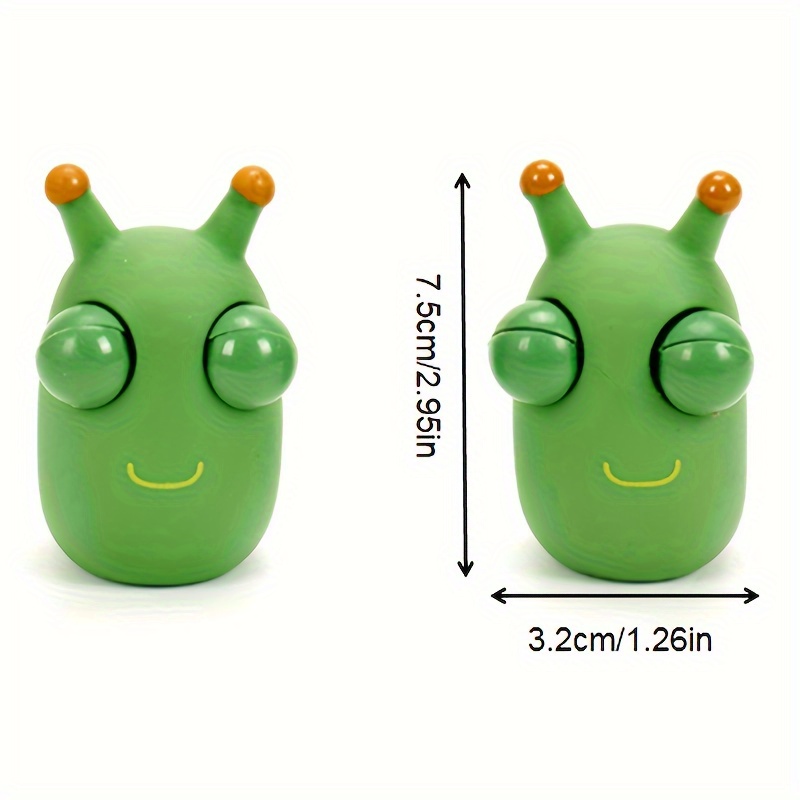 Drôle Eyeball Burst Squeeze Toy Green Eye Caterpillar Pinch Toy