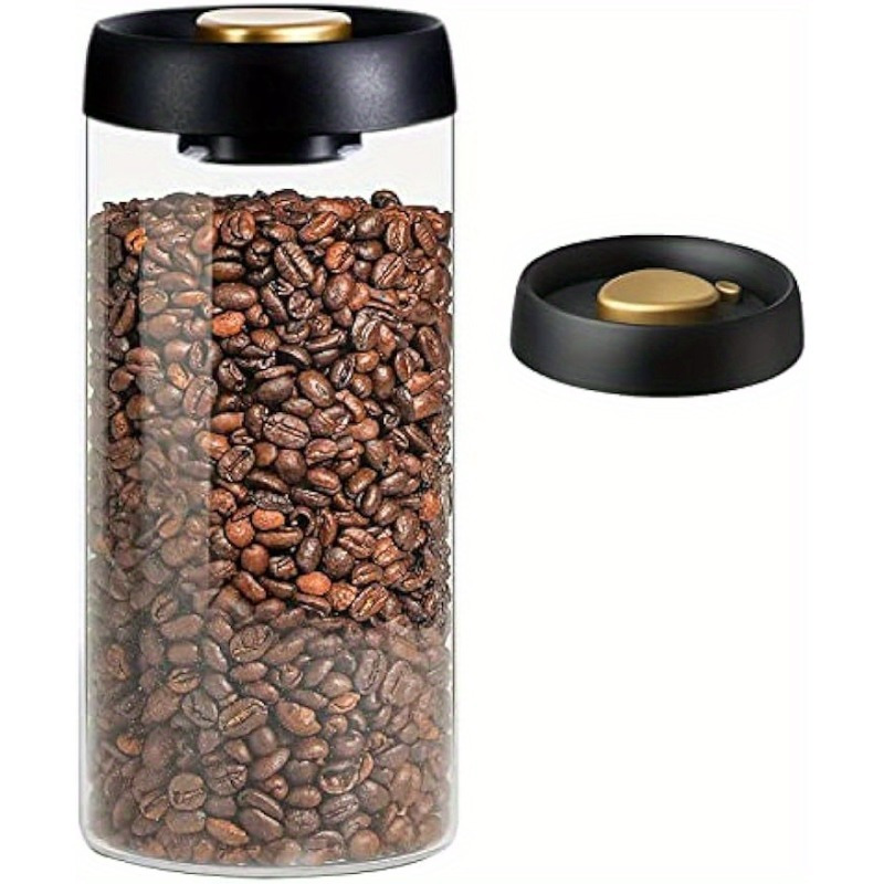 Stainless Steel Air Tight Canister 60 fl oz Food Coffee Storage Container  Beans