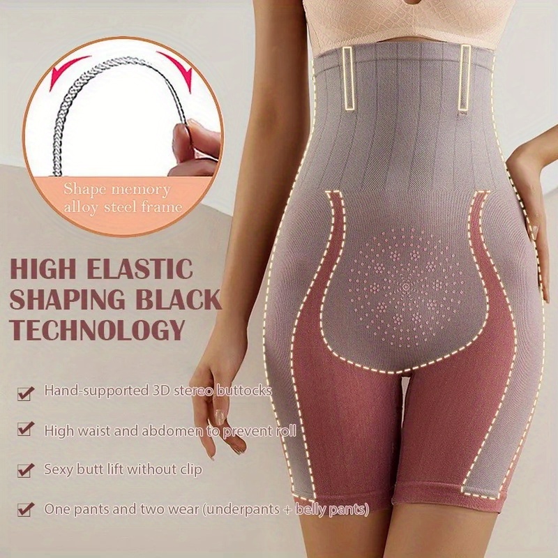 Women's High Waist Trainer Tummy Control Shapewear Butt Lifter Panties  Enhancer Underwear Body Shaper, Black, XL/2XL