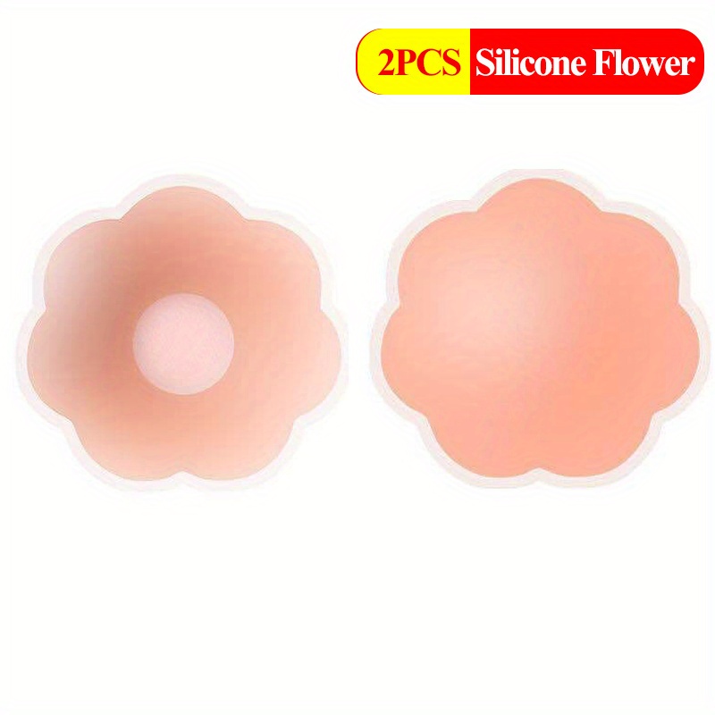 Nipple Covers 2pcs For Women Reusable, Sticky Petals Silicone