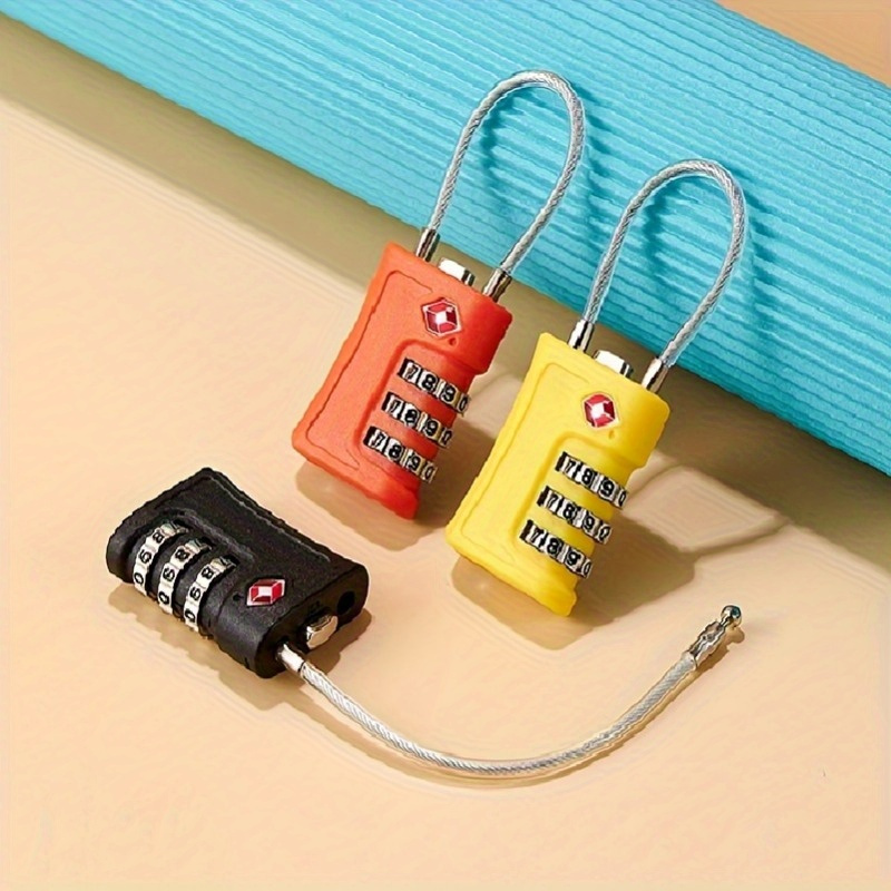 Suitcase Locks with Keys, 5Pcs Small Luggage Padlocks Multicolor