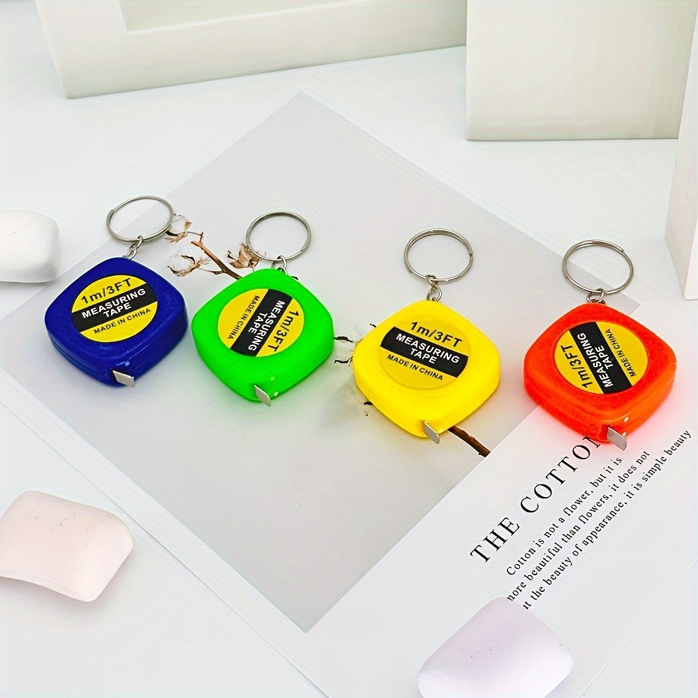Mini Keychain Tape Measure 1m/3ft - Great for Construction Projects