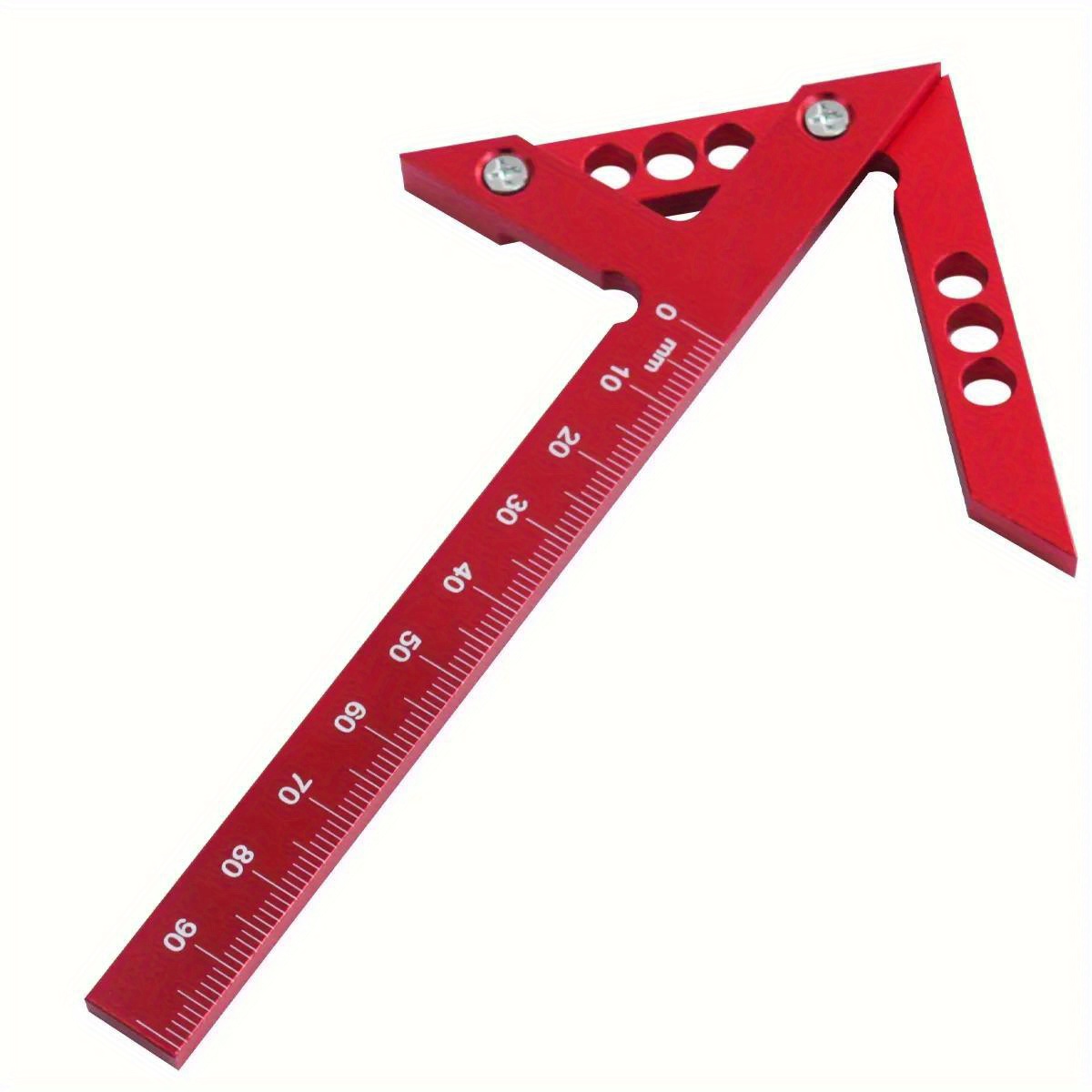 Woodworking Center Finder 45 Degree Angle Line Caliber Ruler Wood