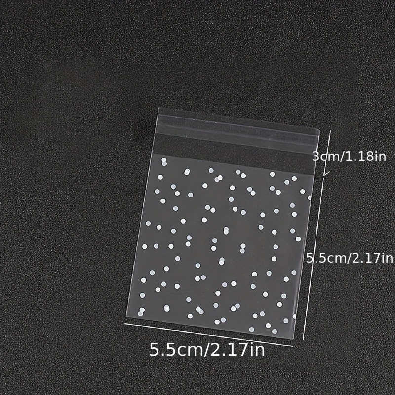 100Pcs Plastic Transparent Cellophane Bags Polka Dot Candy Cookie Gift Bag  Self Adhesive Pouch Bags for Wedding Birthday Party - AliExpress