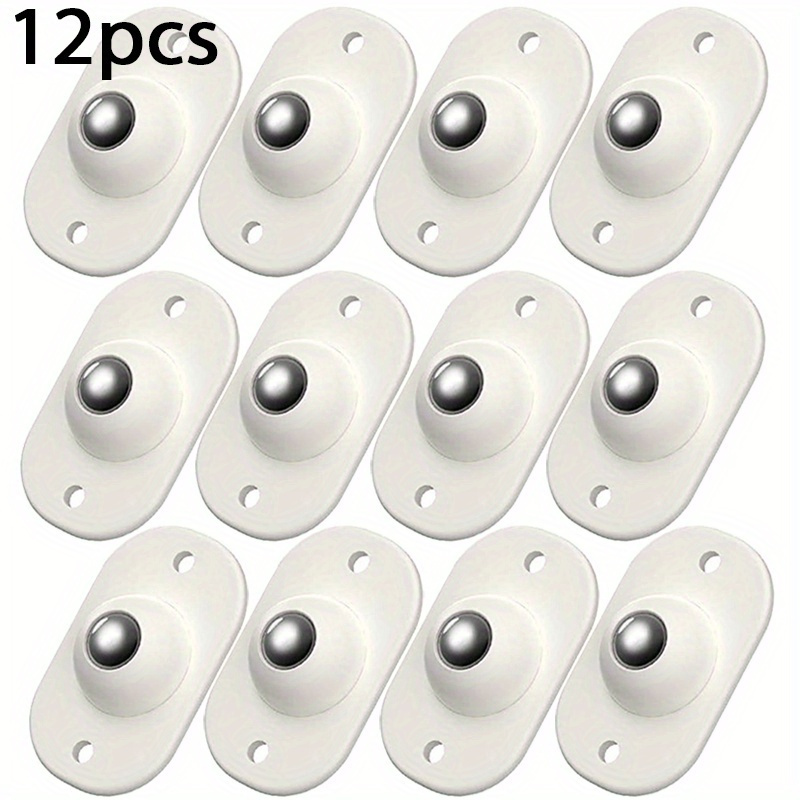 New 4Pcs Self Adhesive Caster Wheels Mini Swivel Wheels Stainless Steel  Paste Universal Wheel 360 Degree Rotation Sticky Pulley