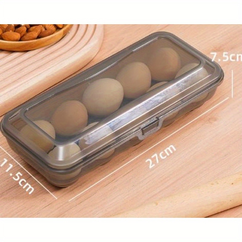 1 caja de almacenamiento portátil para huevos, 2 hueveras