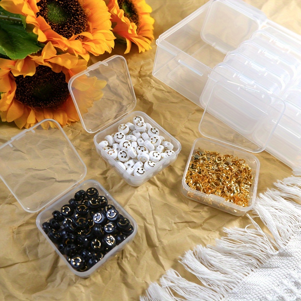 Mini Plastic Storage Box Small Jewelry Beads Organizer - Temu