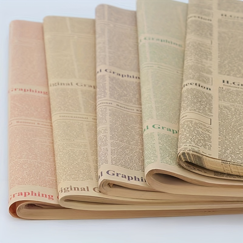 Newspaper vintage wrapping paper