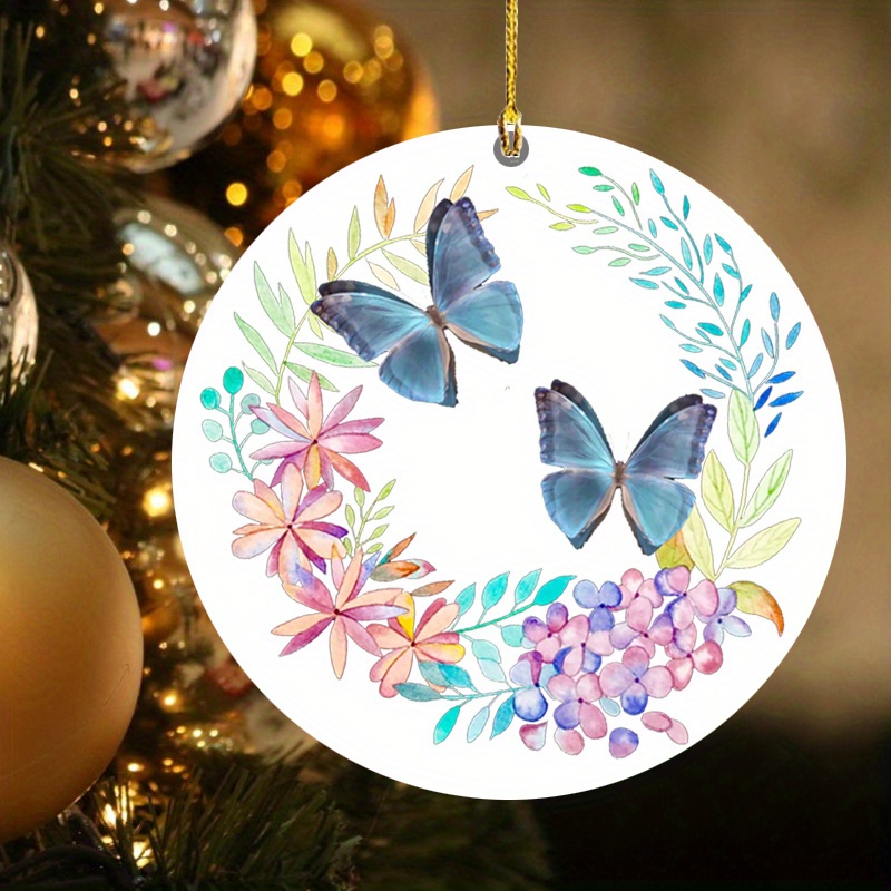 Colorful Butterfly Christmas Tree Decor Gift For Xmas Ornament