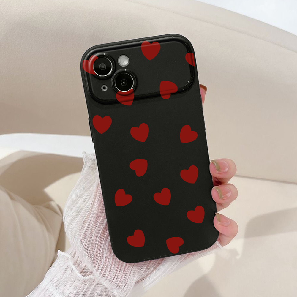 

Love Popular Pattern Large View Window Lens Protection Protective Phone Case Suitable For Iphone 15/14/13/12/11/xs/xr/x/se2/se3/8/7/mini/pro/max/plus/promax Gift For Valentines/easter/boy/girlfriends