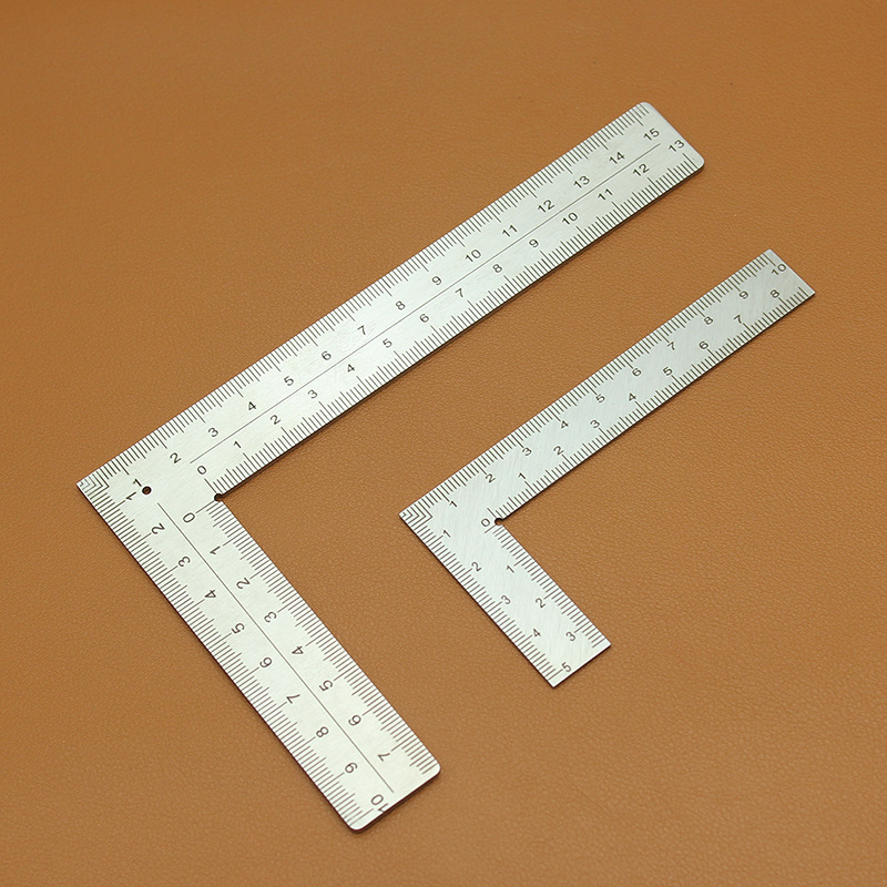 2 Pack L Shaped Ruler 150mmx300mm Right Angle Ruler Stainless