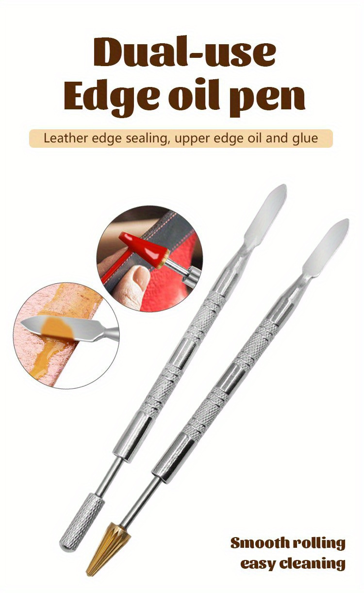 Leather Edge Oil Pen Diy Leather Edge Sealing Oil Pen - Temu