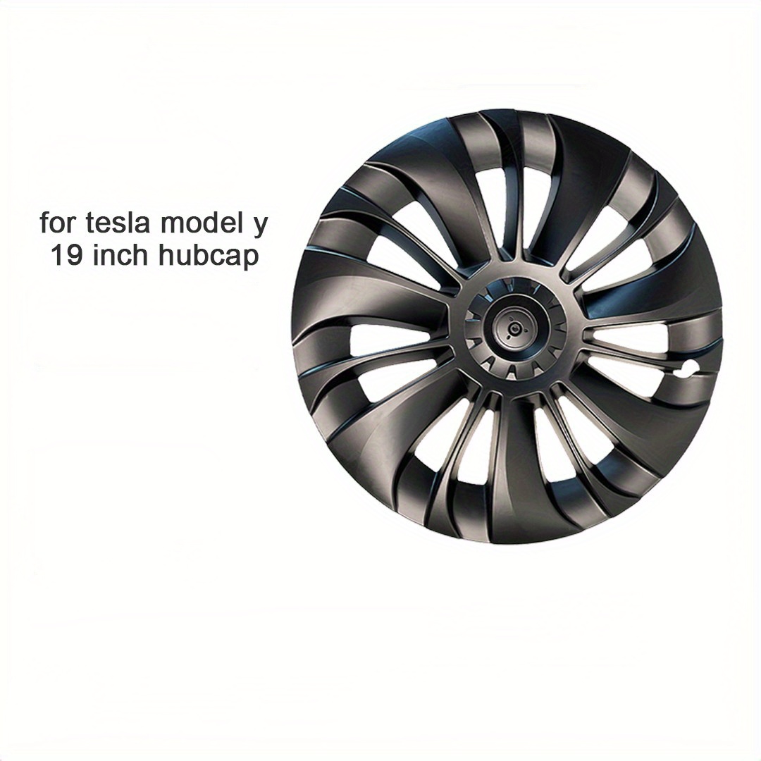4pcs hub caps performance replacement hub caps 19 inch car hub caps full wheel rim caps accessories for tesla for model y 2018 2023